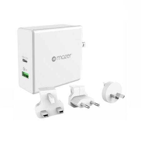 MAZER ENERG.BOOST TRAVEL USB-C PD+QC3.0 WALL CHARGER
