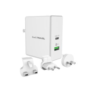 MAZER ENERG.BOOST 65W TRAVEL USB-C PD+QC3.0 WALL CHARGER