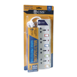 CSS PLUG 4 SOCKETS SURGE POWER 3M (914-3M)
