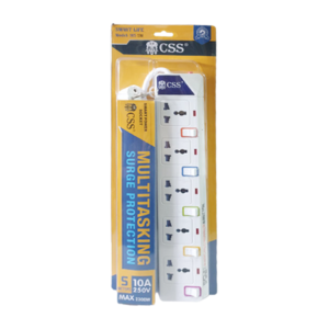 CSS 5 SOCKETS SURGE POWER STRIP 5M (915-5M)