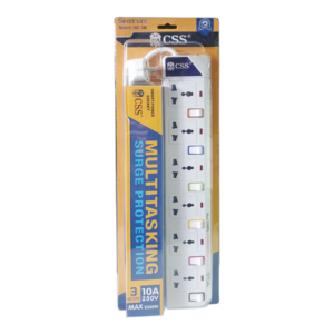 CSS 6 SOCKETS SURGE POWER STRIP 3M (916-3M)