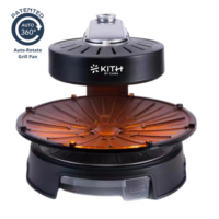 KITH SMOKELESS BBQ GRILL (TOUCH CONTROL) | PATENTED 360° AUTO ROTATE GRILL PAN (SBG-TC-B1)